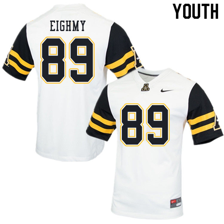 Youth #89 Chase Eighmy Appalachian State Mountaineers College Football Jerseys Sale-White